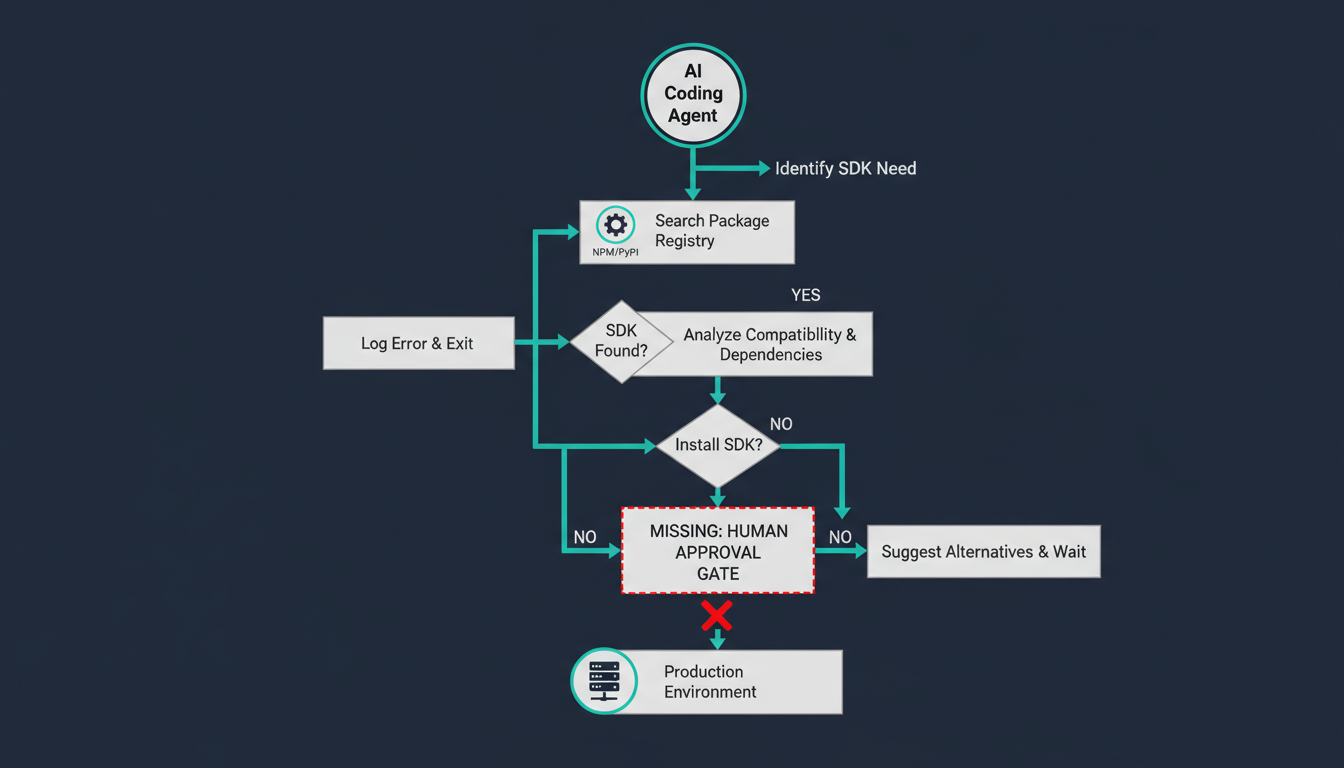 AI agent SDK installation workflow without compliance review