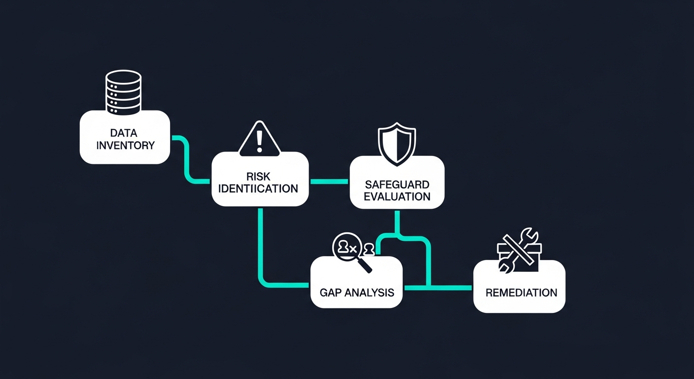 CCPA risk assessment process flowchart diagram
