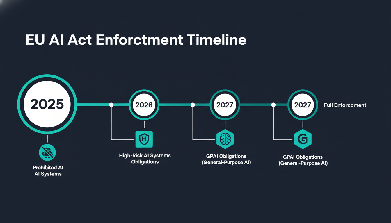 EU AI Act enforcement timeline and key deadlines